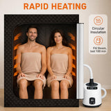 Upgraded Sauna Box, Portable 2 Person Sauna for Home, Infrared Sauna for Relaxation