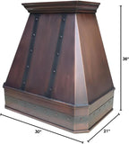 30 Inch Copper Kitchen Range Hood Baffle Filters