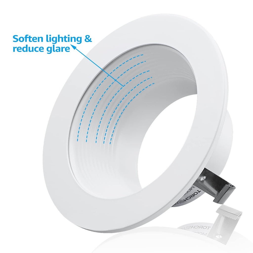 4 Inch Recessed Light Trim, White