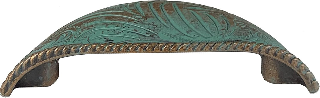 Americana Bin Pulls in Copper Patina