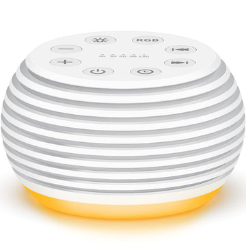 Portable Sound Machine White Noise Machine Sleep Machine with 30 32 Volume Levels 5 Timers 12 Lights Memory Function