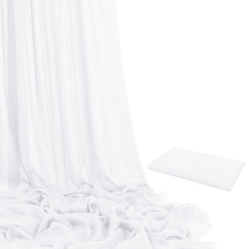 10 Yard White Gauze Cheesecloth Fabric, Arch Draping for Wedding Decor, Drape Table Runner, Boho Cheesecloth for Table
