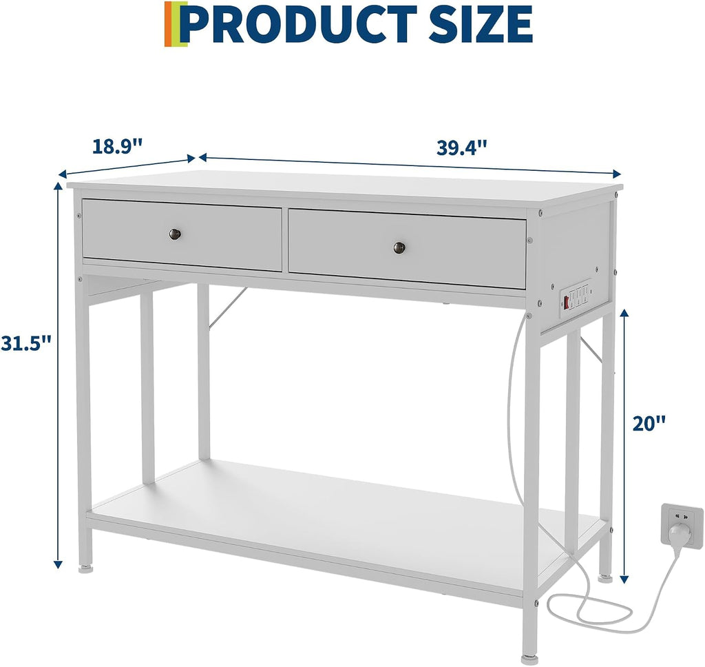 40 Gallon Fish Tank Stand with Outlet, Double Aquarium Tank Stand