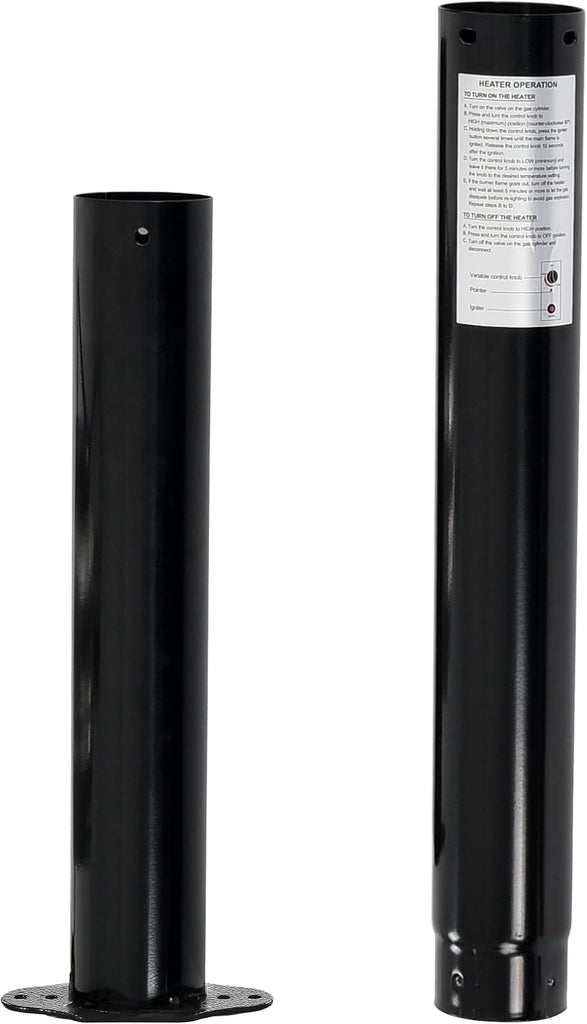Patio Heater Standing with Moving Wheels, Outdoor 48000BTU Heater, 87" Propane Gas Heater for Commercial,Courtyard