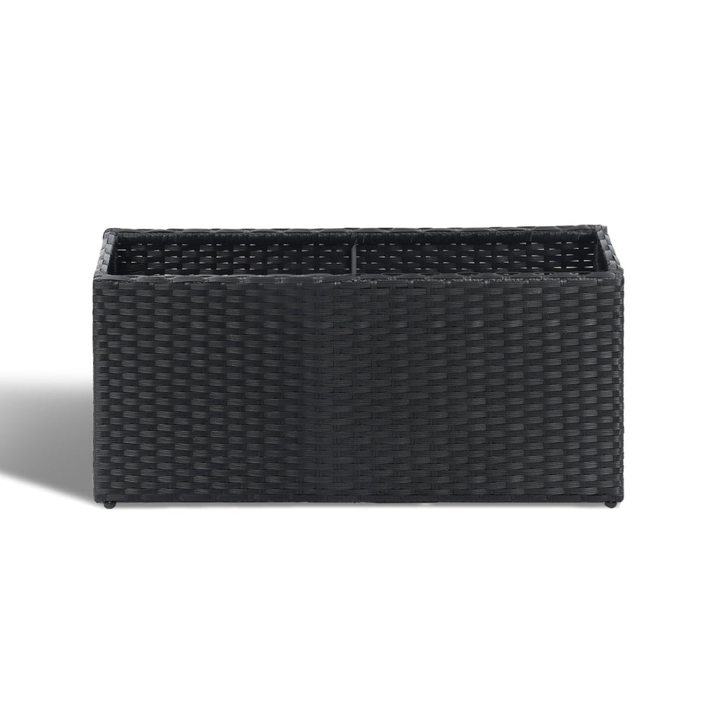 Large Rectangular Planter for Outdoor Rattan Block Box 30x12x16''