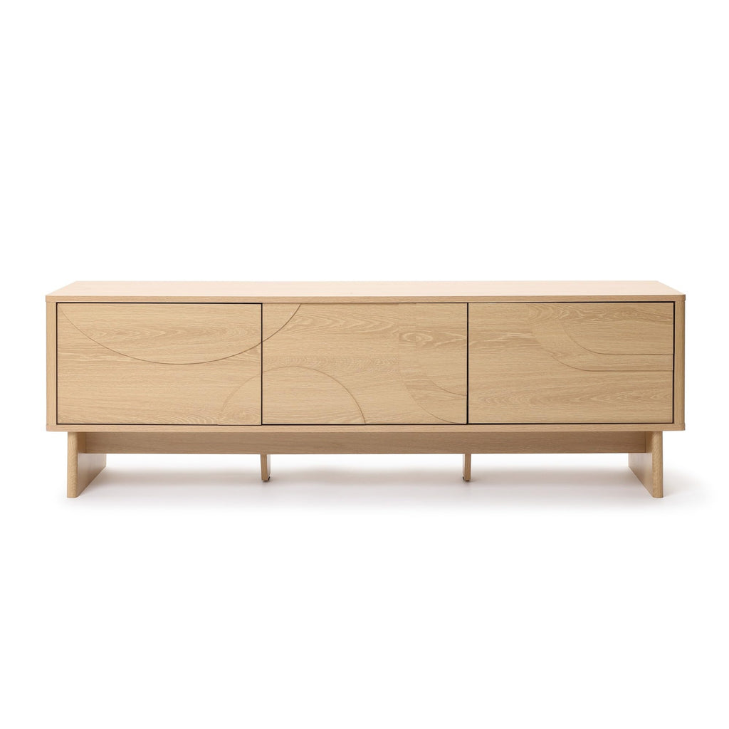 59" Oak TV Stands up to 65", Modern Entertainment Center