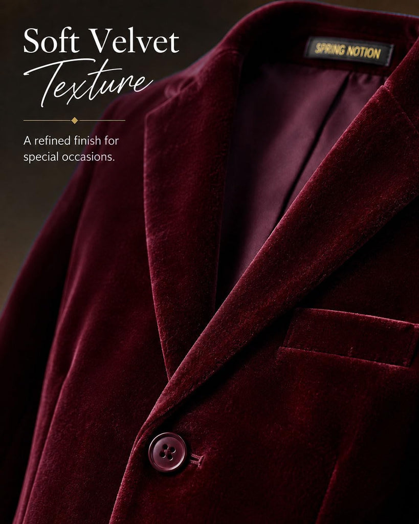 Big Boys' Velvet Blazer