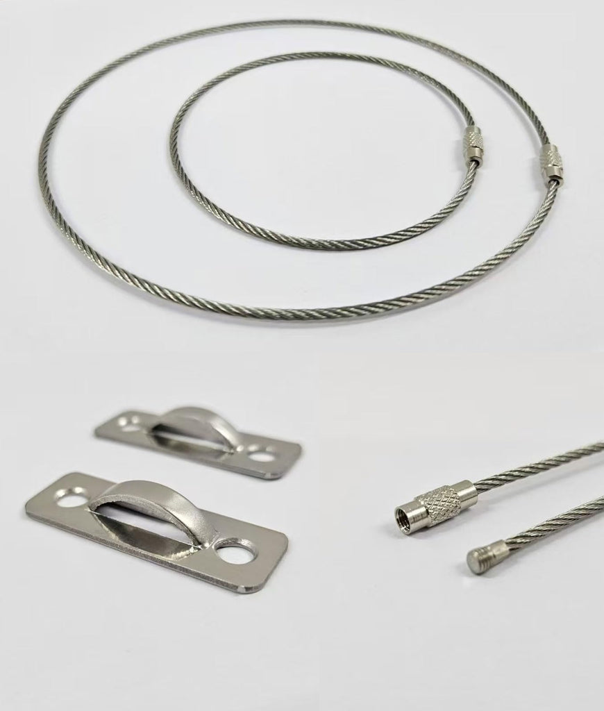 6 Sets Anti Tip Furniture Anchors for Baby Proofing, Earthquake Straps, Furniture Secure to wall Anchors, Childproof