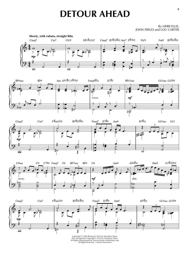 Coffee Table Jazz - Jazz Piano Solos Volume 62 | 25 Classic Jazz Standards Arranged for Solo Piano | Includes Darn