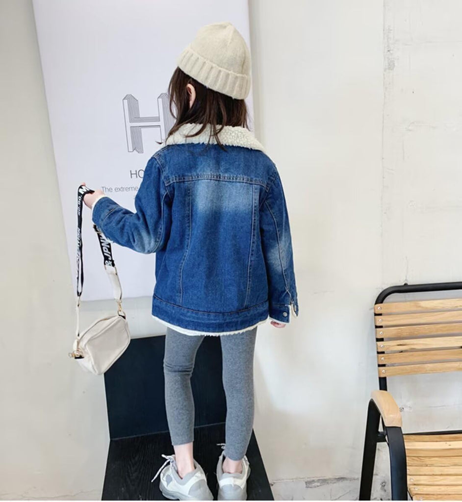 Girls' Denim Jacket Outerwear, 12 Months