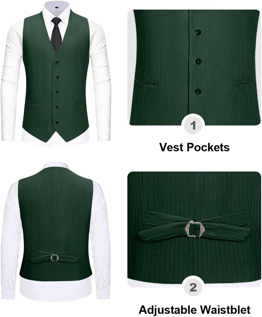 Retro Corduroy Boys Suit 3 Piece Slim Fit Kid Suits Tuxedo Set for Boy
