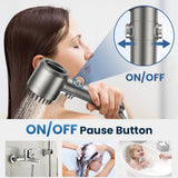 Filtered Shower Head with Handheld,High Pressure Shower Head 4 Spray Modes,ShowerHead with ON/OFF Switch for