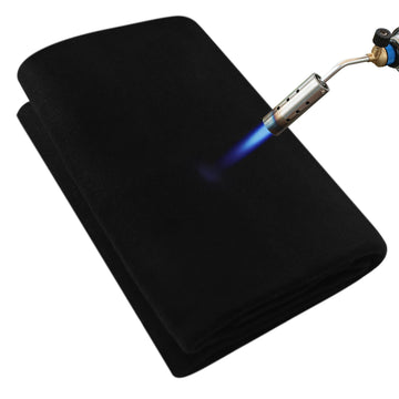 Welding Blanket Fireproof 40x40 Inch - Carbon Felt Soldering Mat & Pad, 5mm Flame Retardant Fabric, Heat Shield for