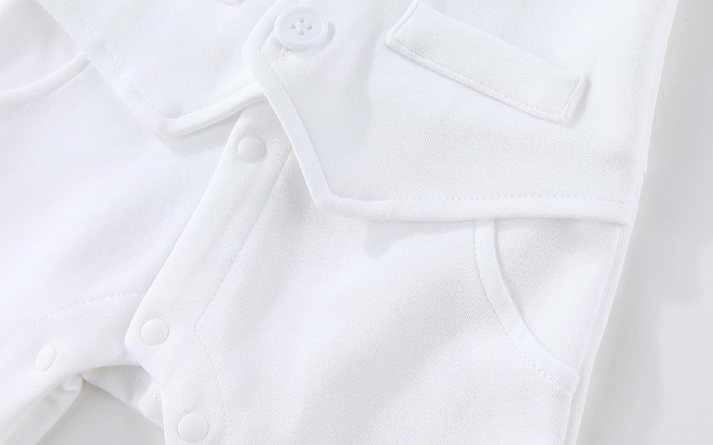 Baby Boy Baptism Outfit Christening Formal Romper