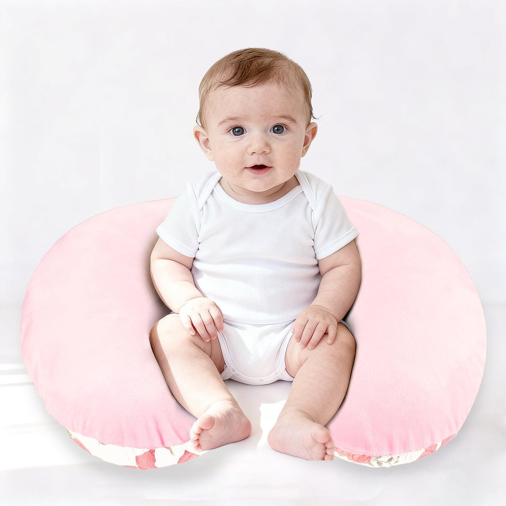 Nursing Pillow Cover, Ultra Soft Breastfeeding Pillow Covers for Newborn Baby Boys and Girls, Easy Removal and