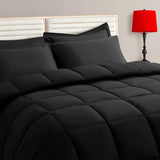 Twin Comforter Set - 5 Pieces, Bed in a Bag Bedding Sets with All Season Soft Quilted Warm Fluffy Reversible
