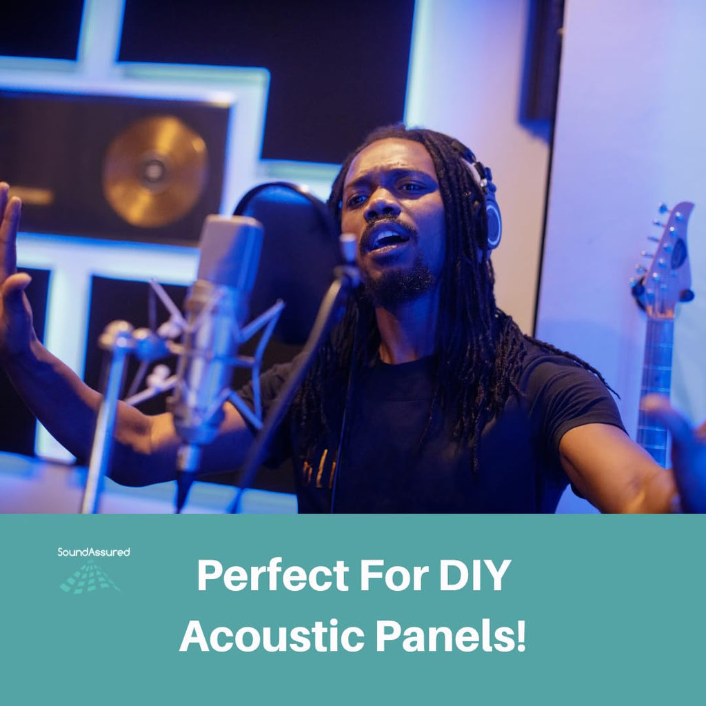 Standard Acoustic Fabric - 100% Acoustically Transparent - for DIY Acoustic Panels, Speaker Grill Fabric, Guitar Amp