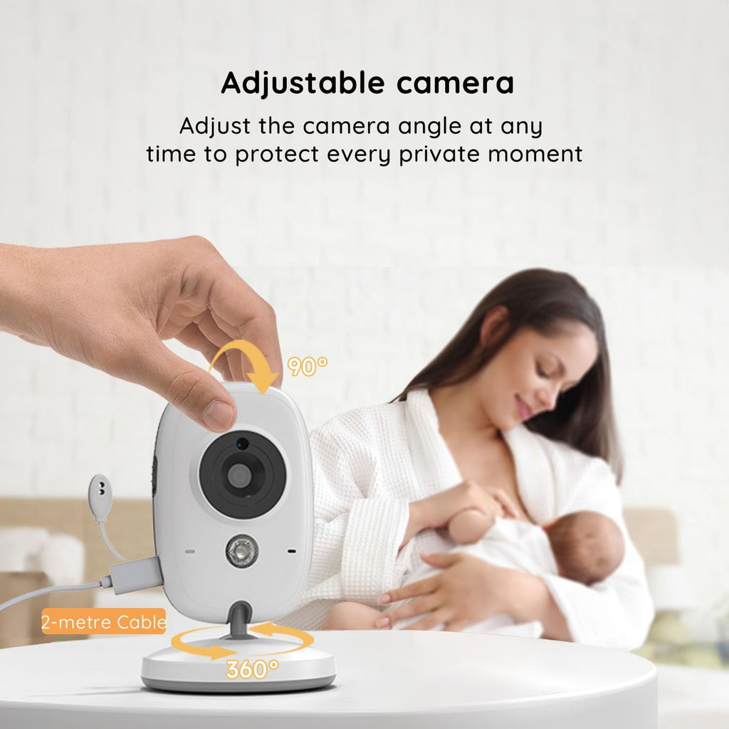 No WiFi Baby Monitor with 4" 720P IPS Screen with Camera and Audio
