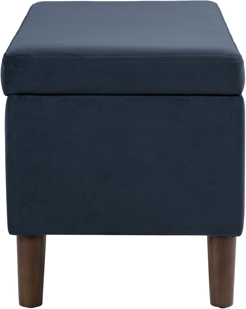 Malmo 36" Storage Bench - Blue Velvet