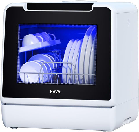 Countertop Dishwasher, 8 Wash Programs NEW Upgraded Model Portable Dishwasher with Child Lock & Dela