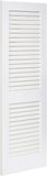 Louver-Louver Plantation Interior Door Slab, White (80x18)