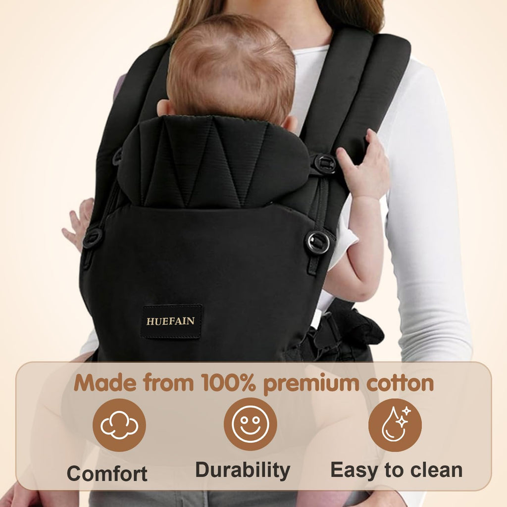 Carrier (7-44 lbs), Soft Breathable Double-Shoulder Carrier with Adjustable Support, Ergonomic Design for Hip