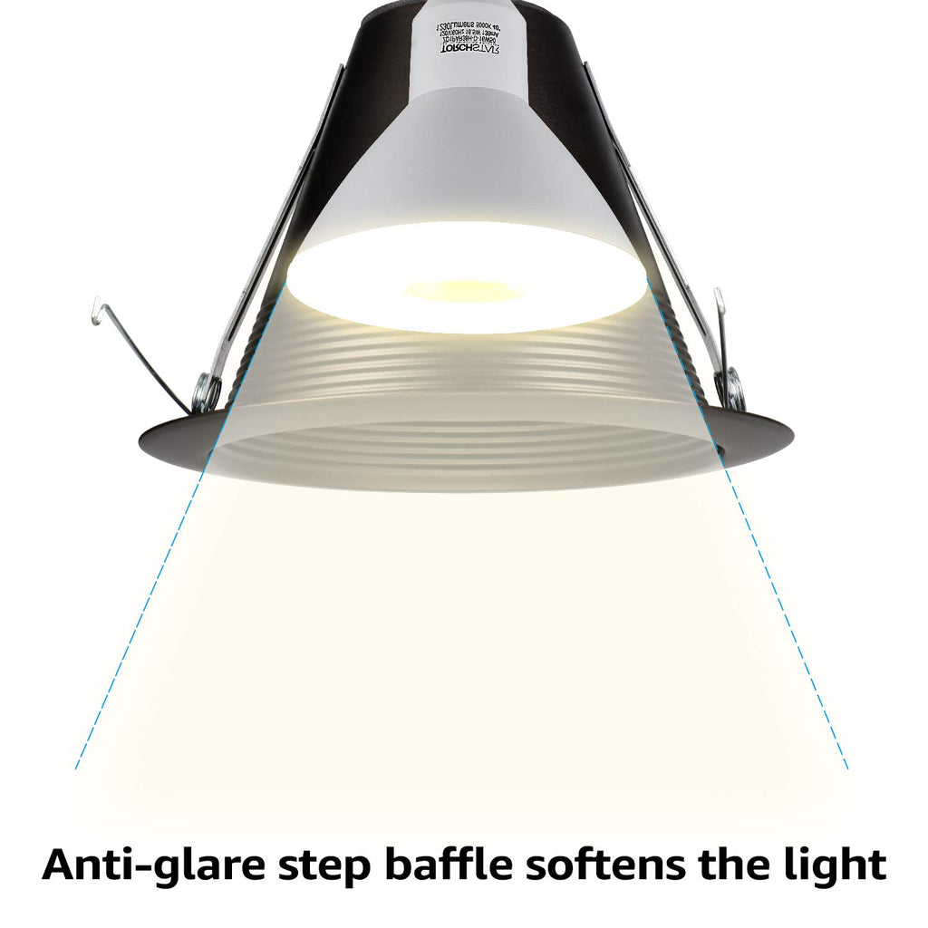 6" Recessed Can Light Trim Self-Flanged, Oil Rubbed Bronze
