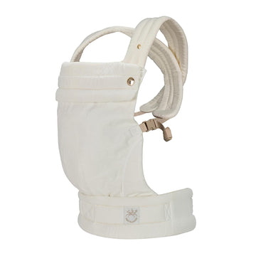 Carrier - Soft Cotton Linen Blend with Magnolia Jacquard Design, Adjustable and Ergonomic for Newborns and Toddlers