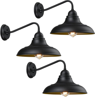 3 Pack Wall Lights Wall Mount for House Farmhouse Outdoor Wall Sconce Classic Barn Lights Outdoor & Indoor, 12" A123-B0B3WMSZQ3