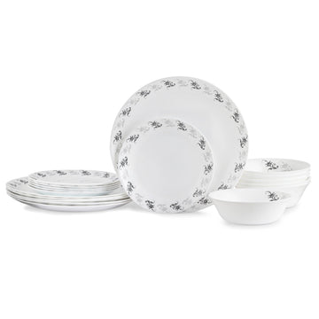 Regal Dinnerware Set of 18 pieces, Service for 6, Chip & Scratch Resistant, Lightweight Round Plates and Bowls Set