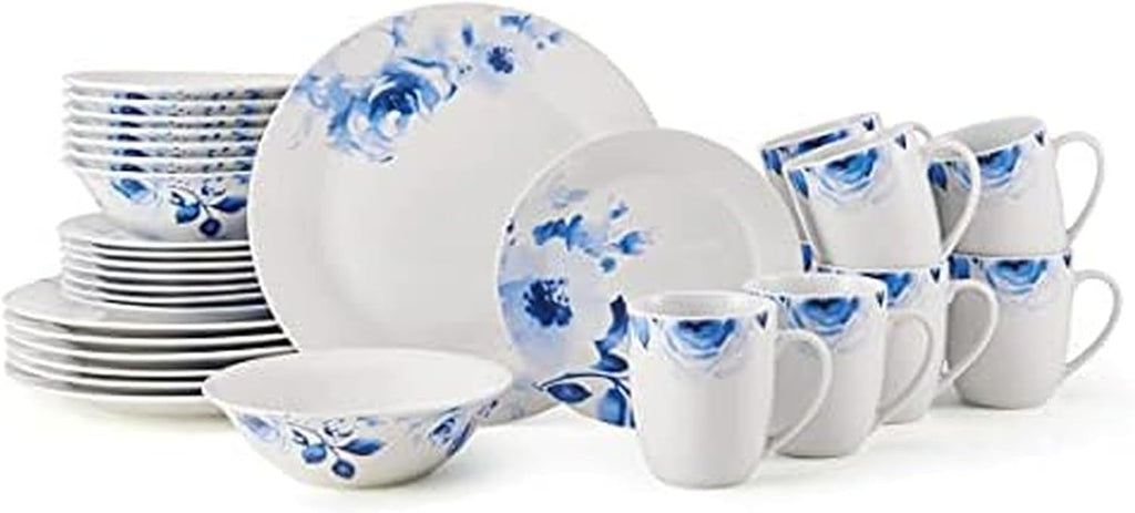 Fitz and Floyd Bloom 32-Piece Dinnerware Set, Service for 8, Bloom Pattern