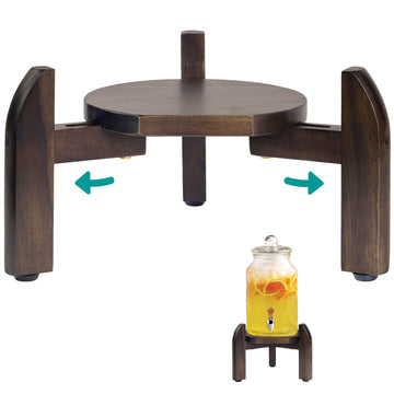 Drink Dispenser Stand Adjustable Width from 8" to 11.2" Wide - Beverage Jar and Water Plastic Jug Holder - to plant