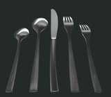 30-Piece Flatware Set For 6, Modern Sleek Design Silverware Set, 18 10 Stainless Steel Utensils