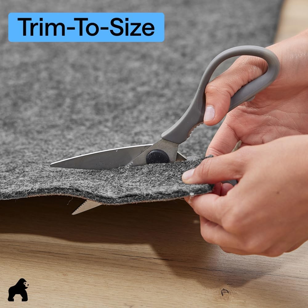 Felt Rug Pad for Hardwood Floors with Rubber Backing, 5x7 FT - Set of 35
