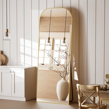 Full Length Mirror, 56"x21" Mirror Full Length with Stand