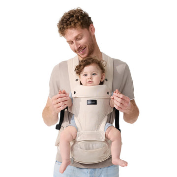 Baby Carrier with Hip Seat, in-1 Forward-Facing Carry for Active Babies, Detachable Hands-Free Carrier up to 44lbs