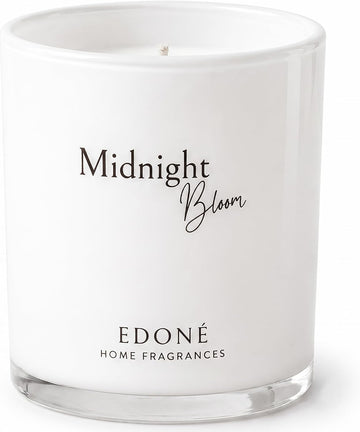 Midnight Bloom Premium Scented Candle, Myrrh & Oud, 8 oz, Designed in Rome,100% Soy Wax Jar Candle, 45+ Hour Burn - Set of 8