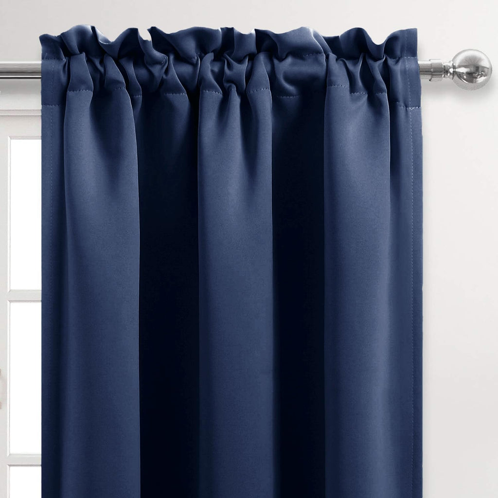 Greyish White Valance Window Solid Rod Pocket Blackout Valance Curtains 52x18 inch Long, 1 Panel