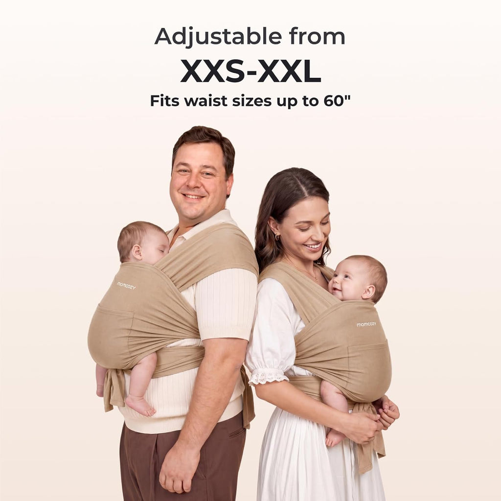 Baby Wrap Carrier, Easy-On Piece Design, Newborn to 33 lb