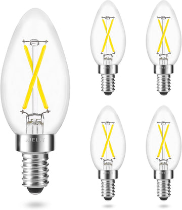 B11 E12 LED Candelabra Bulb 25-Watt Equivalent, 5000K Daylight White, 200 Lumens, Dimmable Chandelier Light Bulb