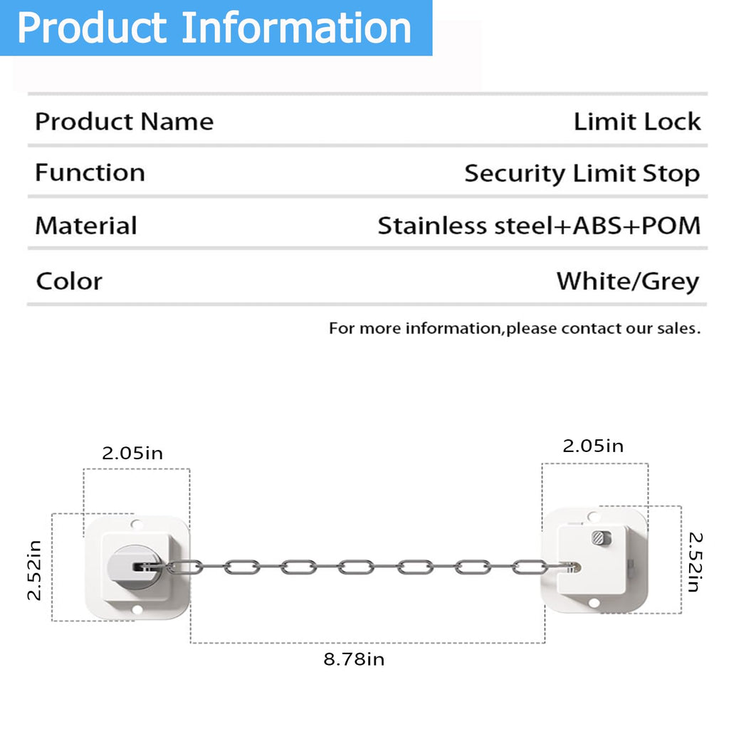 Child Proof Door Lock, 1 Pack