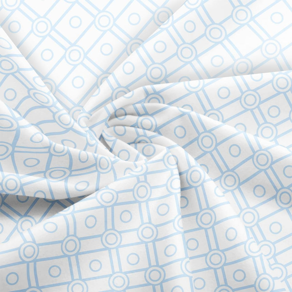 Abstract Rings Fabric by The Yard, Geometric Circles Durable Polyester for Handmade Crafts Lines Decorative Crafts &