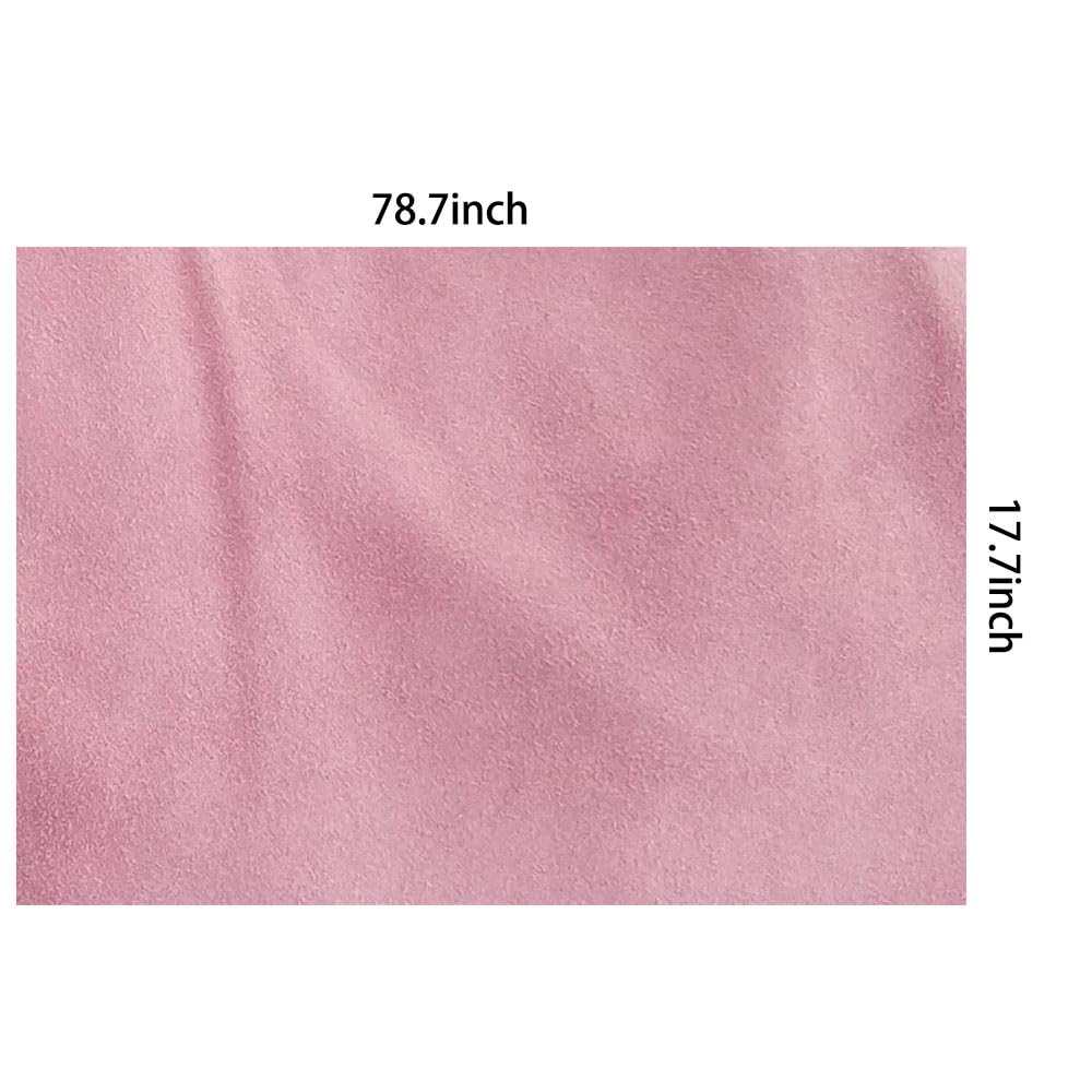 Premium Black Suede Fabric Wrap Suede Wrap for Car Interior - Self-Adhesive Microfiber and Synthetic Leather