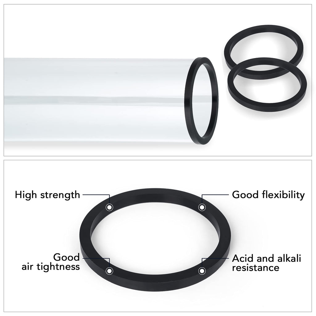 Patio Heater Glass Tube Replacement for 4-Sided Outdoot Patio Pyramid Heater, 49.5 inch tall