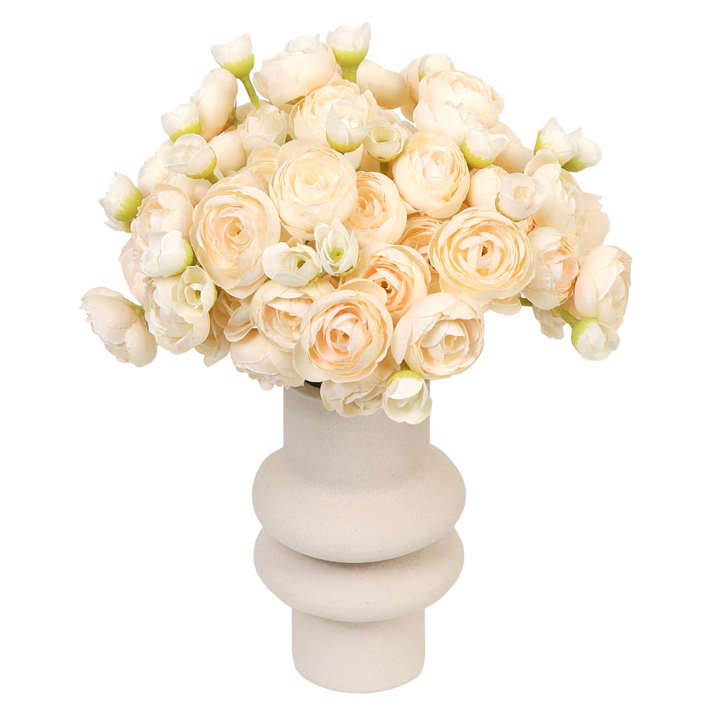 Ranunculus Artificial Flowers 24 Pcs, Fake Peonies Artificial Flowers, Fake Flowers for DIY Bouquet, Centerpieces