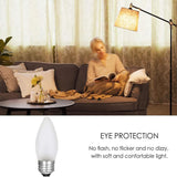60 Watt Incandescent Light Bulbs, Medium E26 Candelabra Base Equivalent Incandescent Torpedo Tip Chandelier with