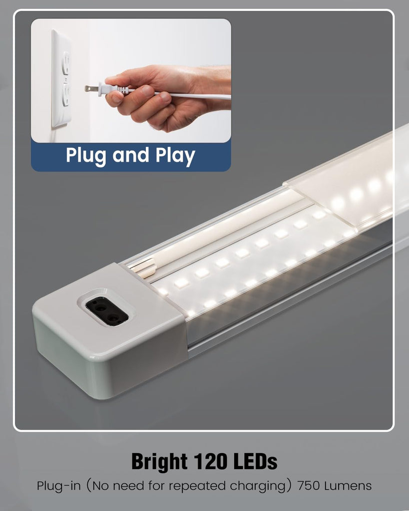 36 Inch Under Cabinet Lights with Hand Wave,Plug and Play