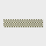 Checkered Plaid Area Rug 2x10, Soft Fuzzy Faux Wool Rugs Washable Anti Slip Rugs Long Runner Carpet 