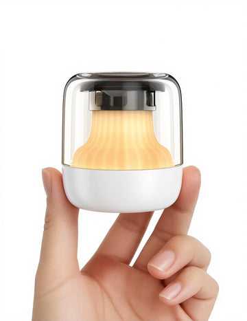Pocket Glow White Noise Sound Machine - Upgraded 7 Color Night Lights, 20 Non-Looping Sounds, Timer & Memory
