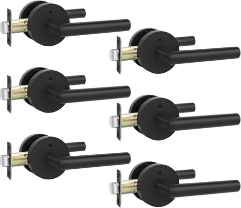 Black Door Handles Interior, Privacy Matte Black Interior Door Handles - Door Lever